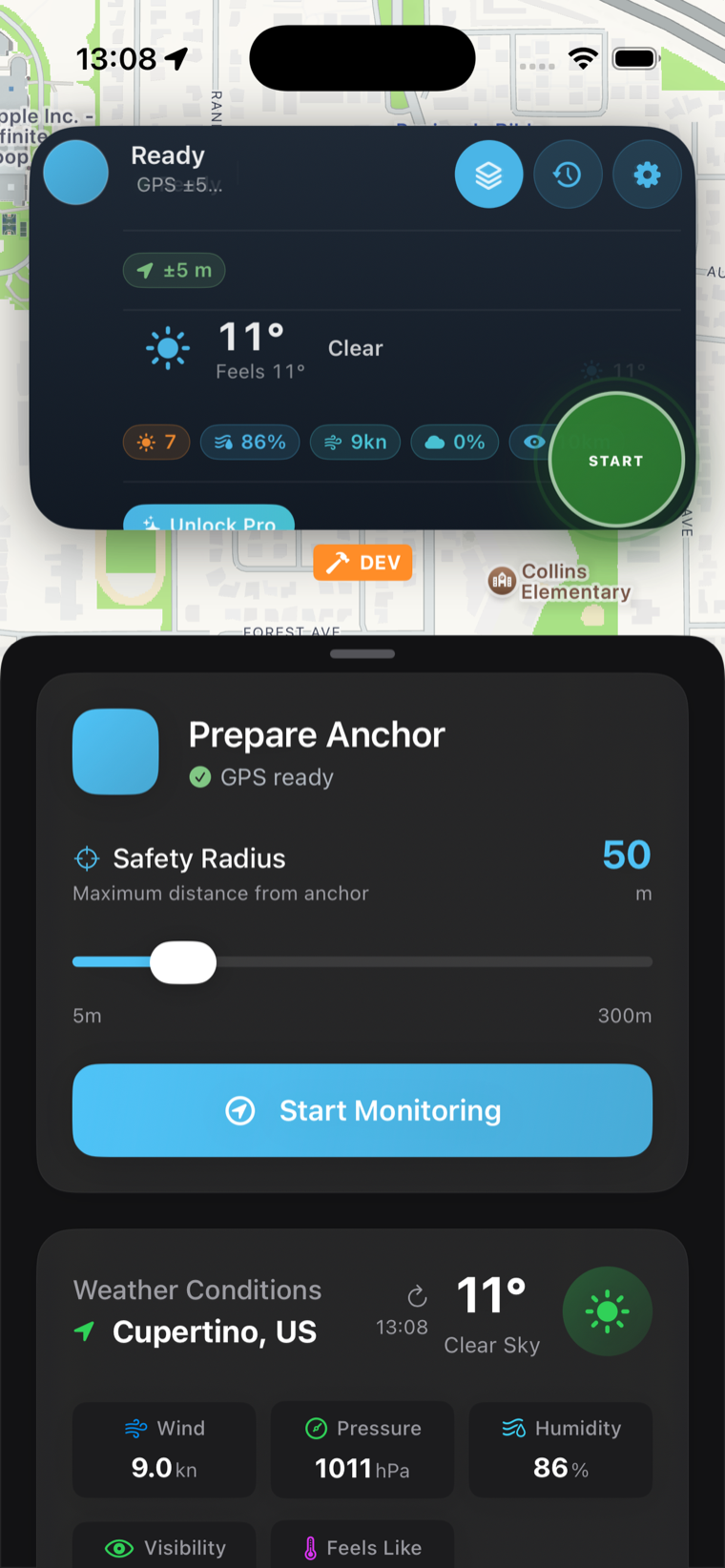 Anchor Alarm app screenshot