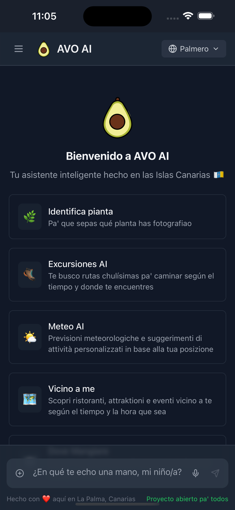 AVO AI, AI assistant born in La Palma