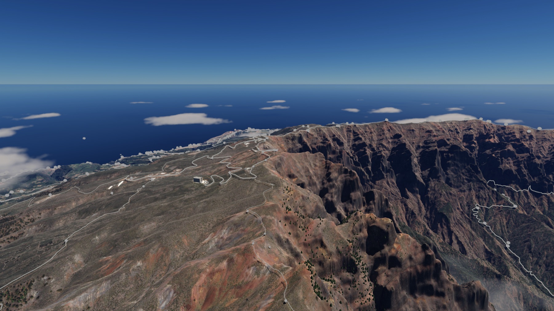 La Palma 3D: los observatorios del Roque de los Muchachos